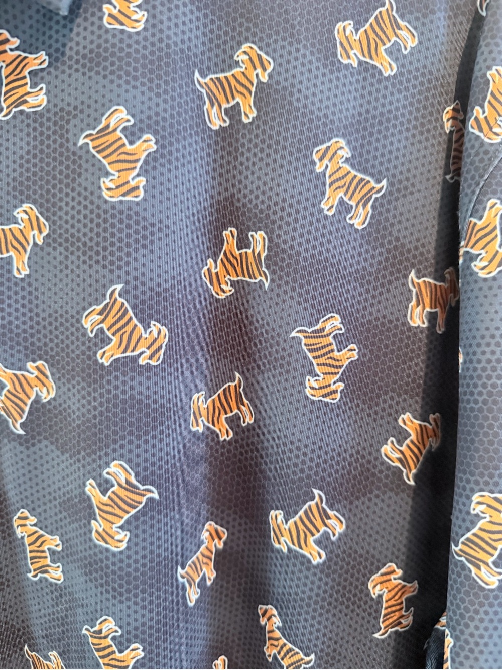 Waggle Polo with orange tiger print - Picture 3 of 4